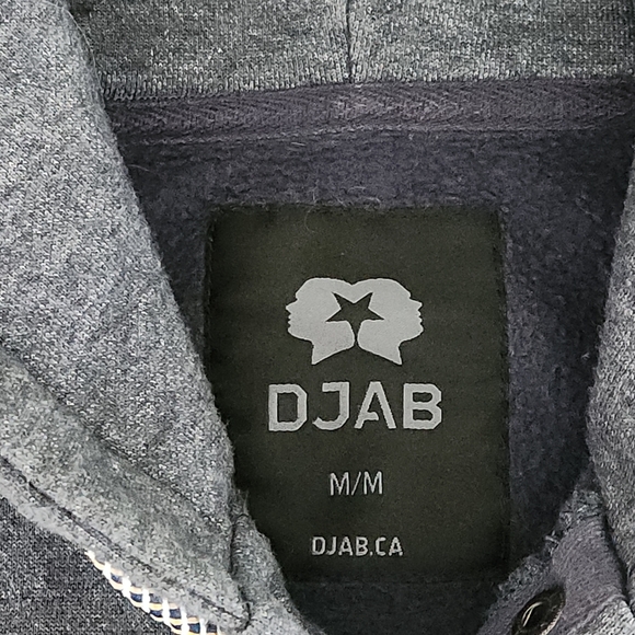 DJAB Heathered Blue Pullover Hoodie – Size M - Picture 7 of 13